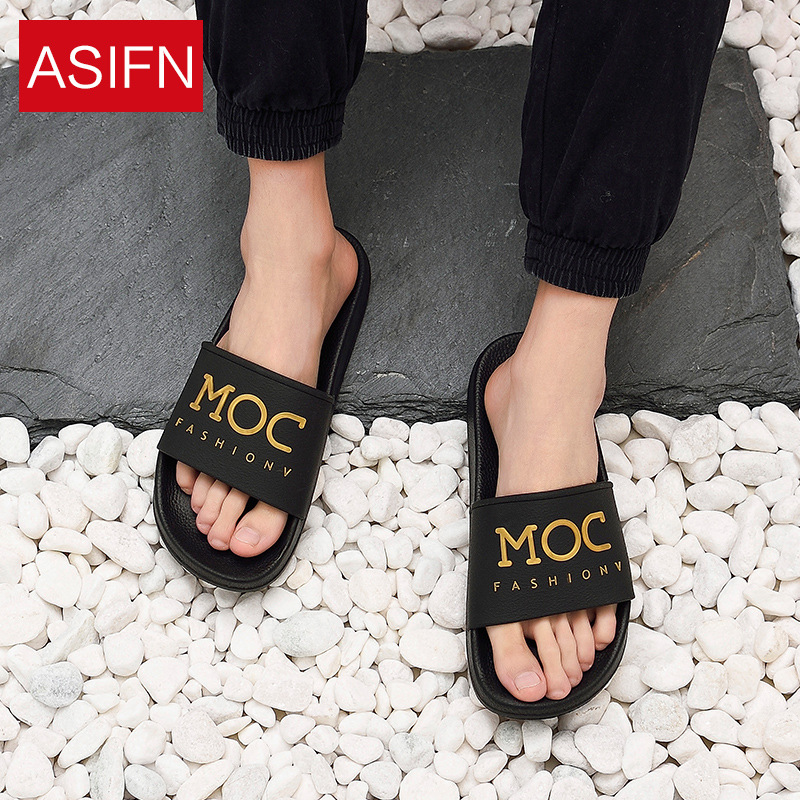 情侶拖鞋夏季男士時尚外穿家居家用浴室防滑洗澡軟厚底涼拖鞋女夏