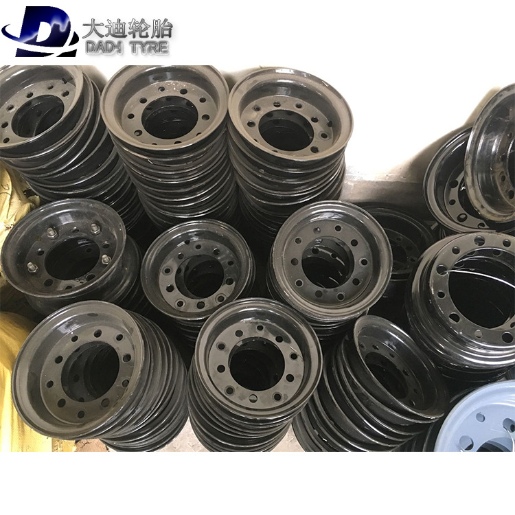 wholesale Resultant Rim Wheel hub 650-10 To open Steel ring Matching Axis head wheel axle a complete set Can be customized
