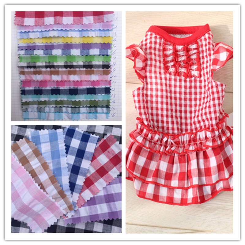 2018新品 涤棉色织泡泡格 泡泡纱格子布 休闲衬衫连衣裙面料