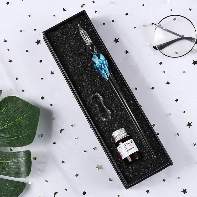 Glass gift-boxed pen, set for students