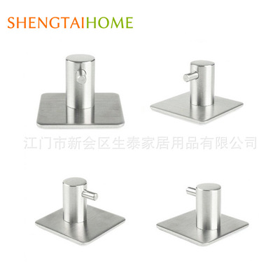 亚马逊 免钉304不锈钢厨房粘钩强力粘墙防水无痕五金承重挂钩|ms