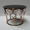 Factory wholesale stainless steel round table living room creative hotel banquet hall marble round table is now done