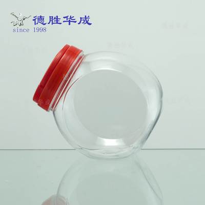 1.24L Candy bottle pet Bottle plastic bottle Cookie Jar Nuts cans Storage tank Pepper pot Inclined bottle