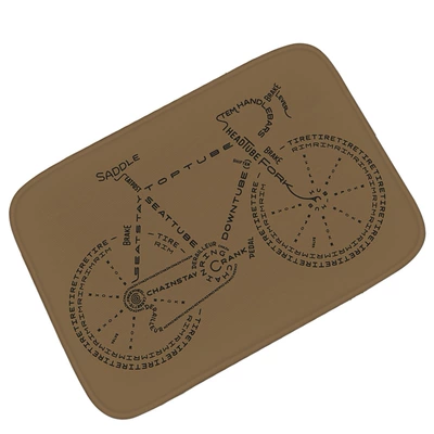 Avtomobil döşəmə paspasları – Door Mat Absorbent Non-slip - curry-bicycle-floor-mat-4060cm