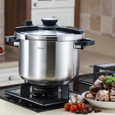 momscook Pressure cooker 304 Stainless steel household Electromagnetic furnace Gas 10-12-15 People