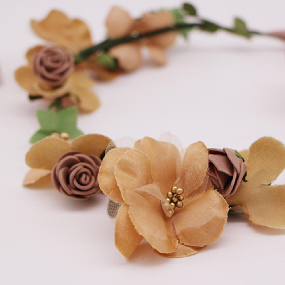 Flower romantic wreath headband  NSTQ34752