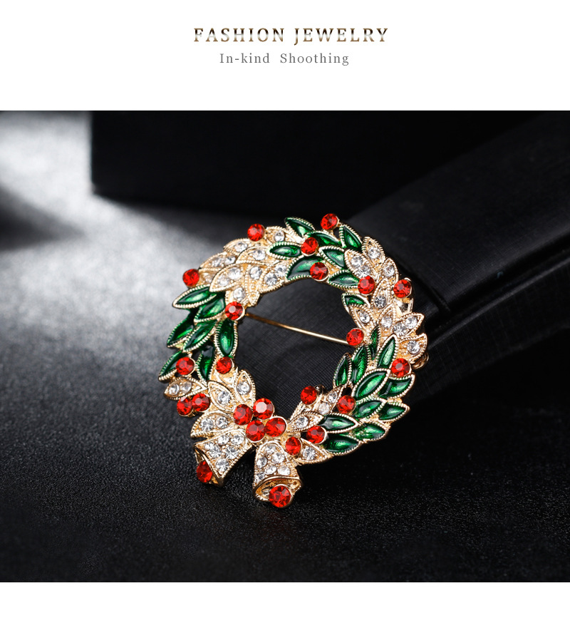 Moda Guirnalda Aleación Embutido Diamantes De Imitación Mujeres Broches display picture 2