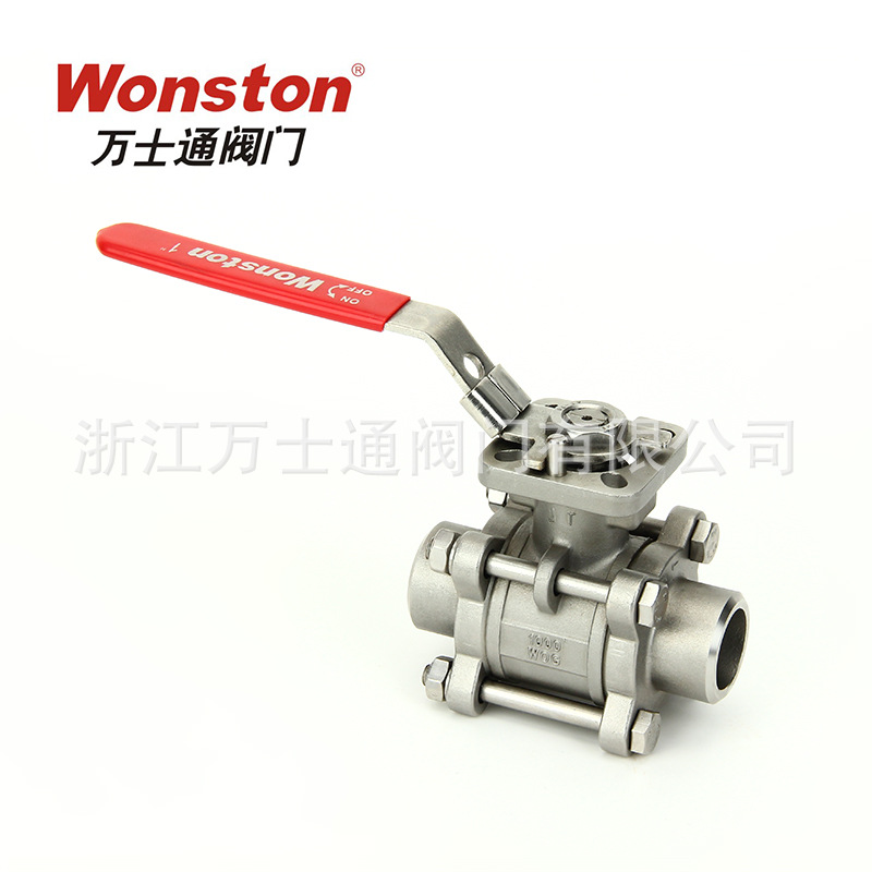 厂家供应硅溶胶铸造三片式不锈钢球阀3PC高平台对焊球阀耐腐蚀