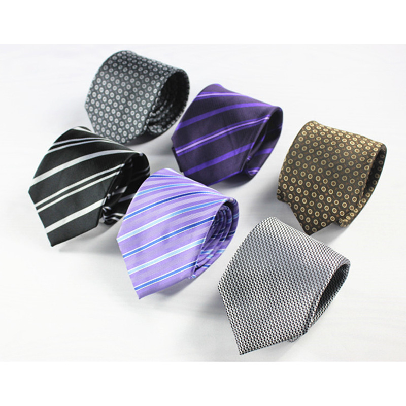 韓版商務正裝領帶 logo定制領帶 滌絲韓版商務8cm純色休閑領帶