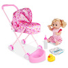 Family toy, doll, realistic cart, children's walk stroller, wholesale