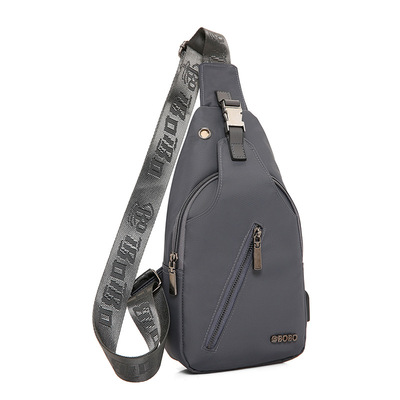 博卜BOBO工厂直销男士新款胸包USB充电户外运动包 型号 1131