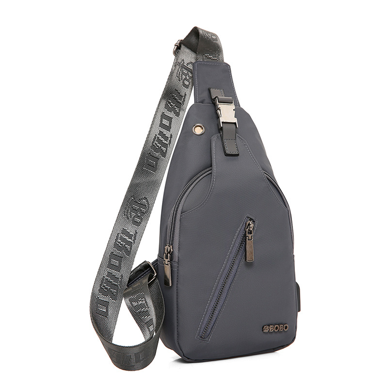 博卜BOBO工厂直销男士新款胸包USB充电户外运动包 型号 1131
