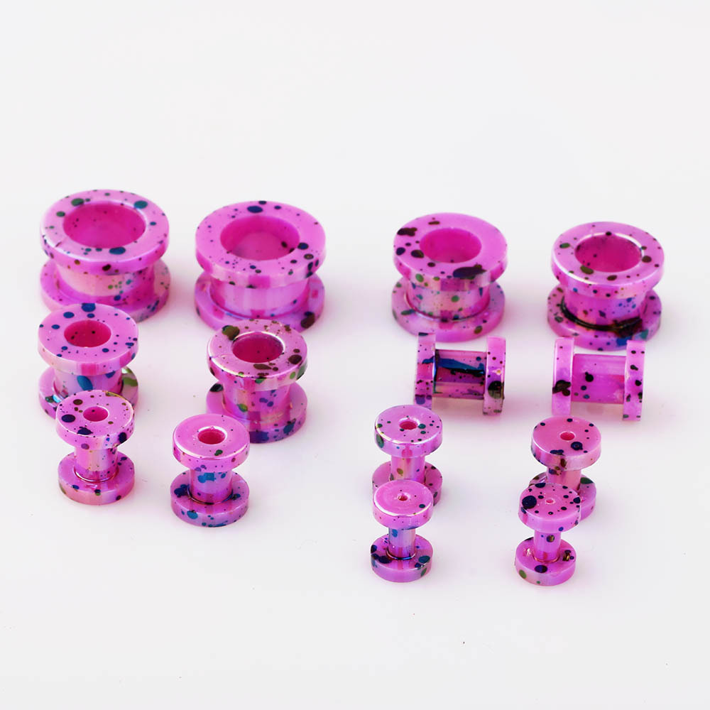 Acrylic Sharp Cone Ear Expanding Set Ear Expander Auricle Puncture Jewelry Nest Cow Cross-Border Amazon detail image 9