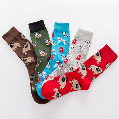 Cross-border autumn and winter new colorful socks mid-calf casual cotton socks socks wholesale no jam cotton socks