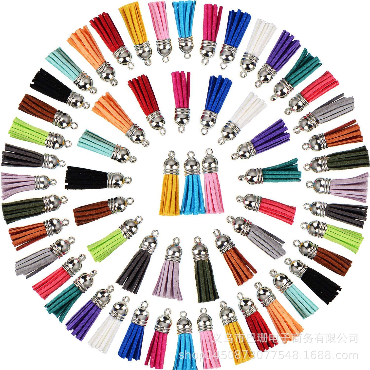 Amazon. diy Material Science Retro Mini Jewelry parts 4cm silvery Korean Velvet tassels Ear hanging
