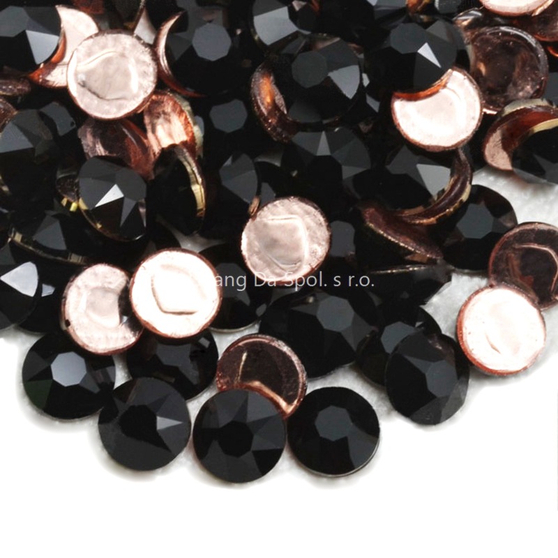 原产地奥钻烫钻2078奥钻ss16黑色烫钻服饰婚纱礼服鞋包平底钻批发