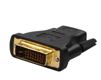 [Поставка производителя] HDMI/F TO DVI(24 1) /M адаптер позолоченный адаптер черный