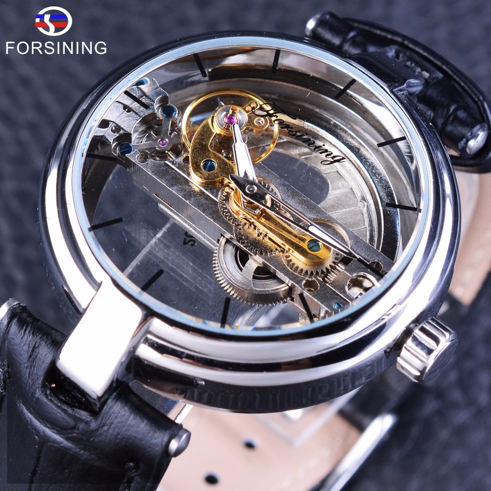 forsining men's double-sided hollow auto...