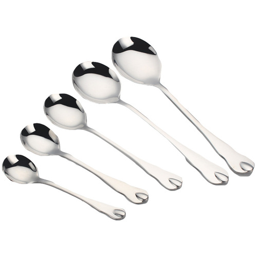 Water drop cutlery stainless steel tableware set Stainless steel long handle western food cutlery and spoon factory direct sale