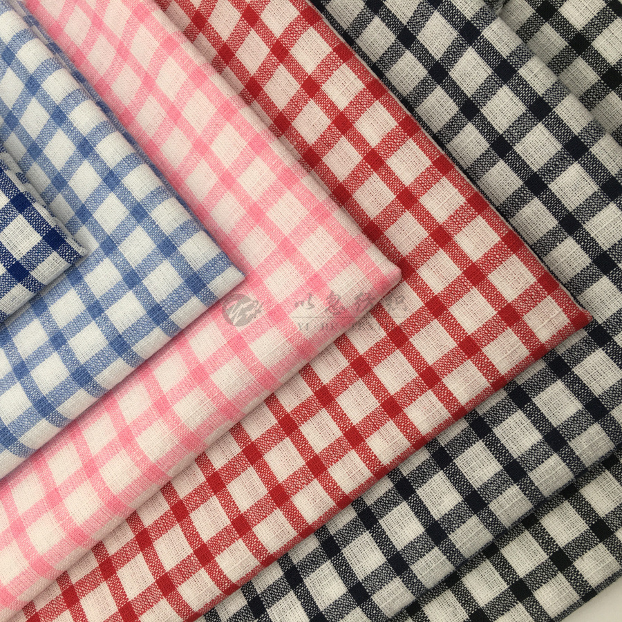 时装面料 全棉色织 格子衬衫 男女通用 外贸热卖 批发LH1815