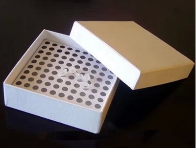 0.5ml离心管纸盒 100格离心管纸盒 离心盒 0.5ml100格冷冻盒