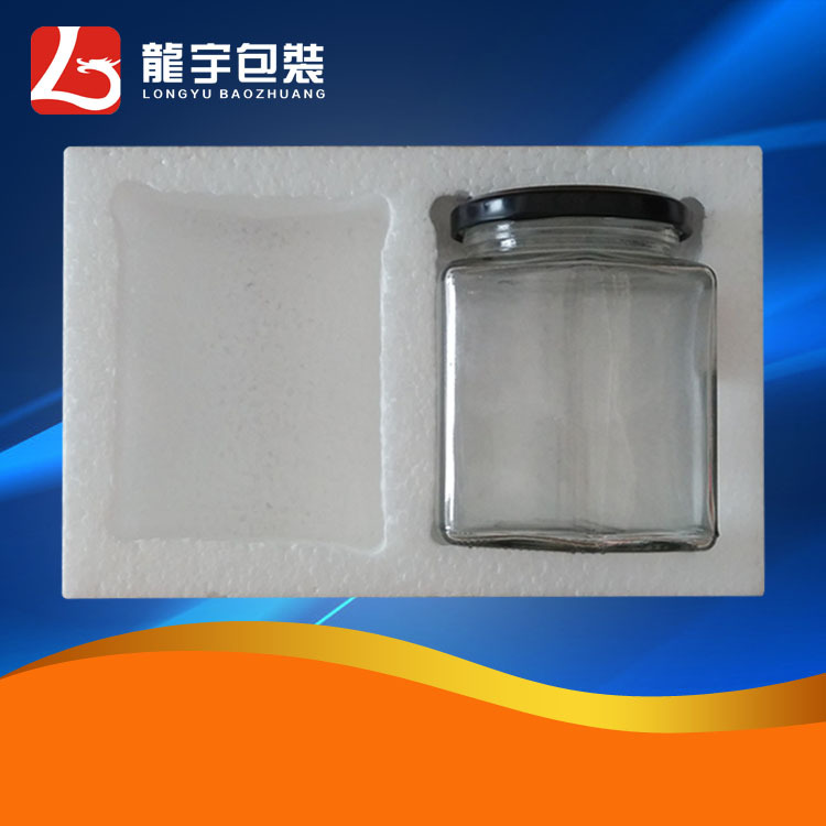 源头工厂双支380ml六棱六角瓶泡沫盒防撞食品泡沫包装各瓶形加工