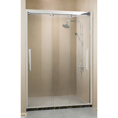 厂价直销不锈钢三联动淋浴房卫生间隔断钢化玻璃门沐浴房简易浴室|ms