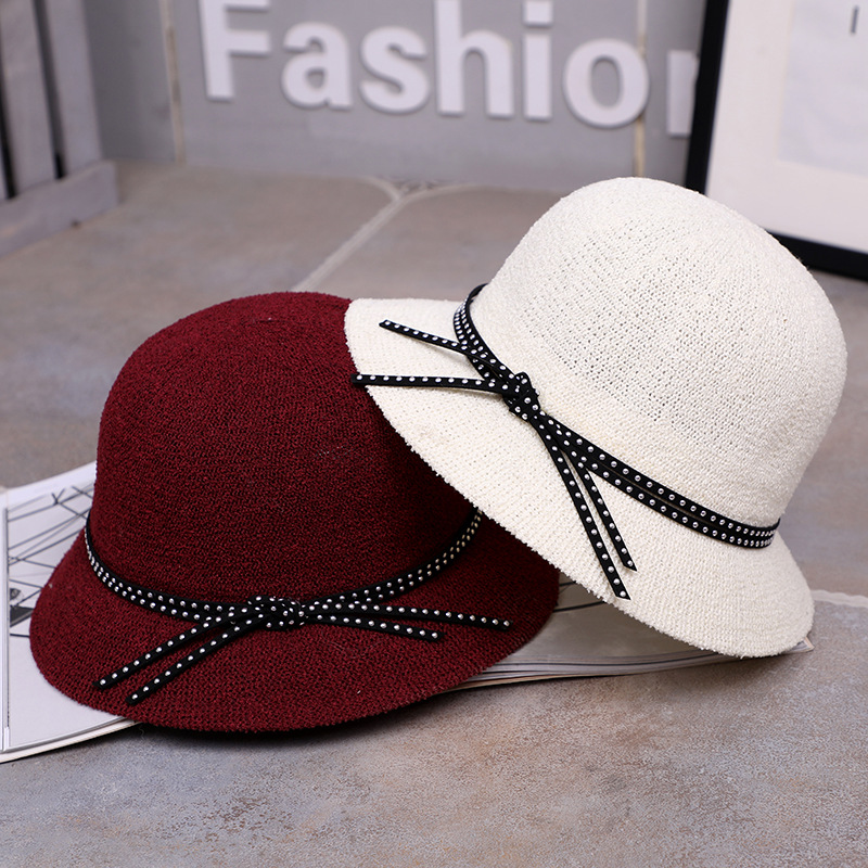 Sombrero sombrero de sol de verano de las mujeres viajes de vacaciones hilo de hierba sombrero de sol al aire libre sombrero de copa del todo-fósforo Amazon Venta caliente