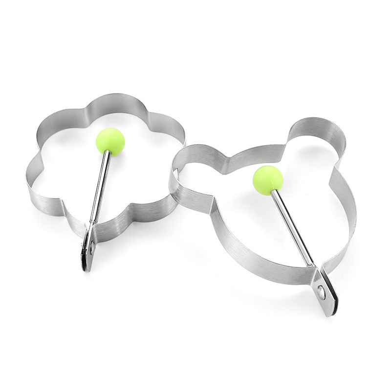 加厚不銹鋼煎蛋器10件套 創(chuàng)意煎雞蛋模型模具 煎荷包蛋器