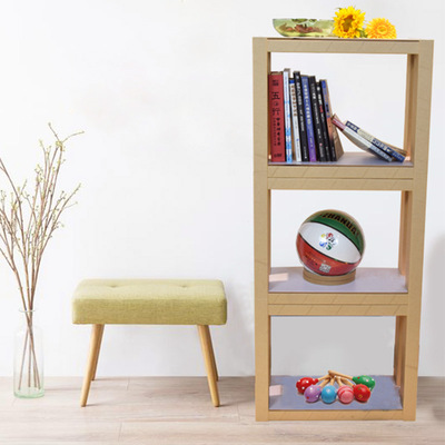 Manufactor Direct selling Paper quality children Toys Storage rack Simplicity environmental protection household children bookshelf baby bookshelf