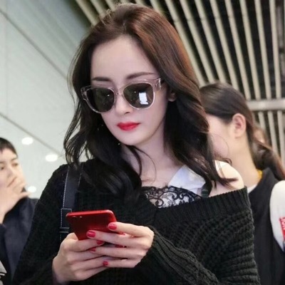 2021新款圆框太阳镜 杨幂同款墨镜 欧美外贸时尚炫彩多色眼镜女潮|ms