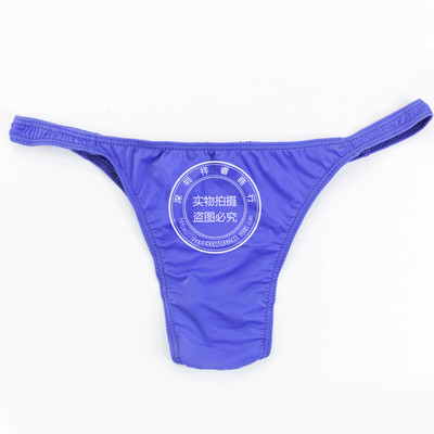 Sexy man T-back translucent Temptation No trace Single chip Underwear Borneol Low-waisted Triangle pants Foreign trade wholesale