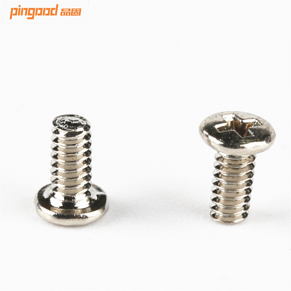 新品圆头十字笔记本电脑螺丝M2.5*6加硬镀镍盘头后盖螺钉