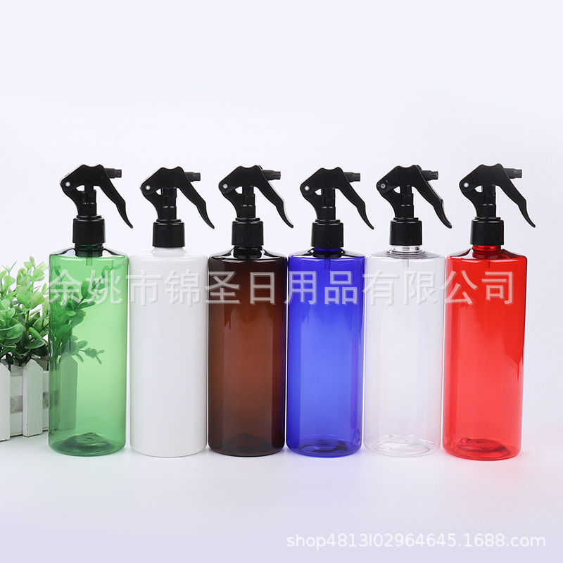 500ml毫升 平肩塑料瓶PET瓶 圆形卡扣小老鼠喷头 分装瓶 喷雾瓶