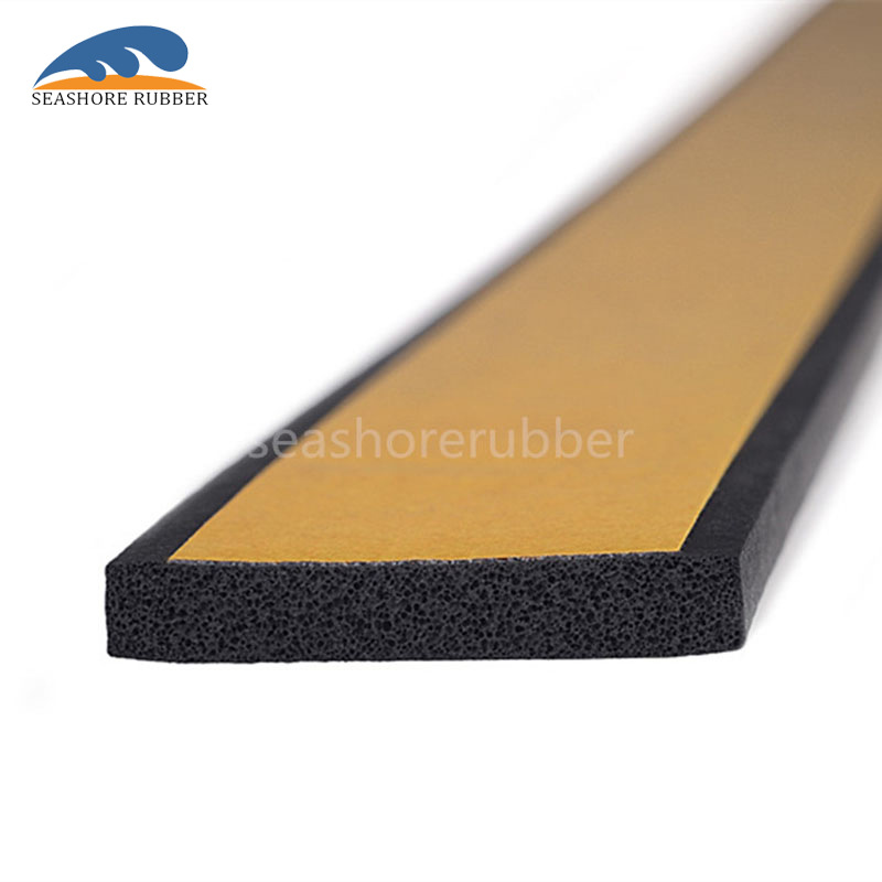 自粘背胶条 橡胶条 背海绵胶带密封条 厂家直销