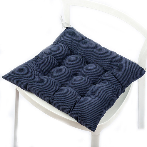 Dining chair cushion fabric tatami butt cushion floor futon winter warm office corduroy chair cushion