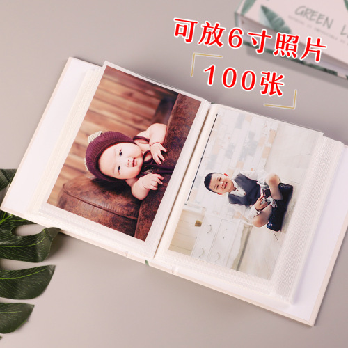 [Summer] Photo album, interstitial photo album, 6 inches, 100 photos, family and children photo studio photoalbum cross-border photo album