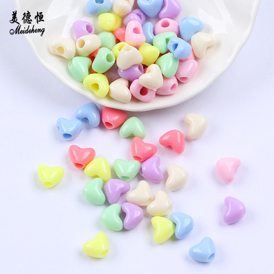 亚克力四款直孔珠耳环首饰配件 diy手工串珠材料厂家直销散珠批发