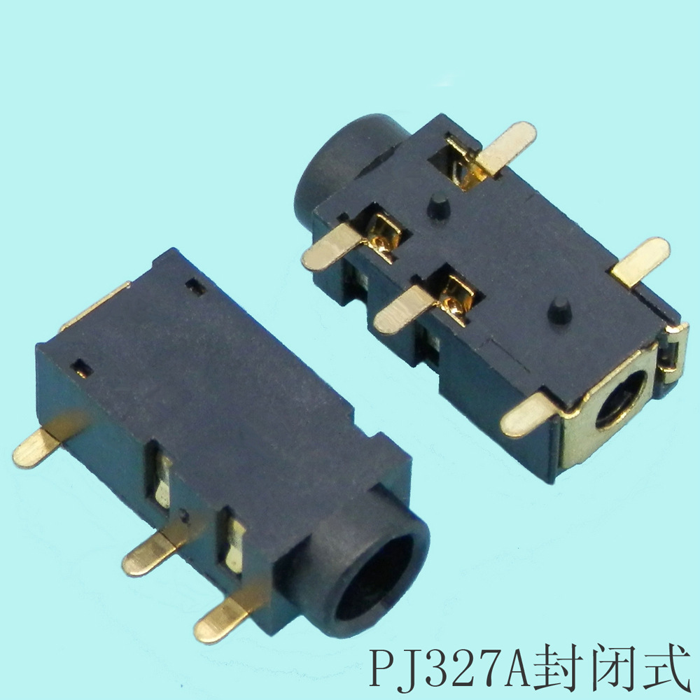 单声道立体声4极沉板SMT贴片DIP插件式3.5耳机音频视频母插座