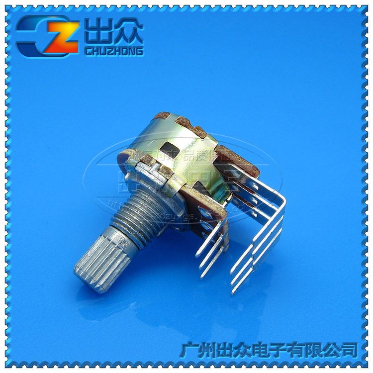 工厂 高质量148双联GB1K~1M-15mm电位器内弯脚