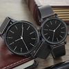 Fashionable trend retro men's watch, waterproof belt for beloved, Korean style, simple and elegant design