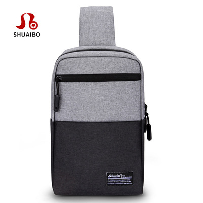 新款夏季男士胸包 牛津布耐磨户外减负单肩包旅行斜挎包厂家直销|ms