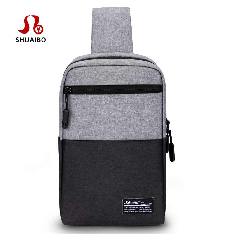 新款夏季男士胸包 牛津布耐磨户外减负单肩包旅行斜挎包厂家直销|ms