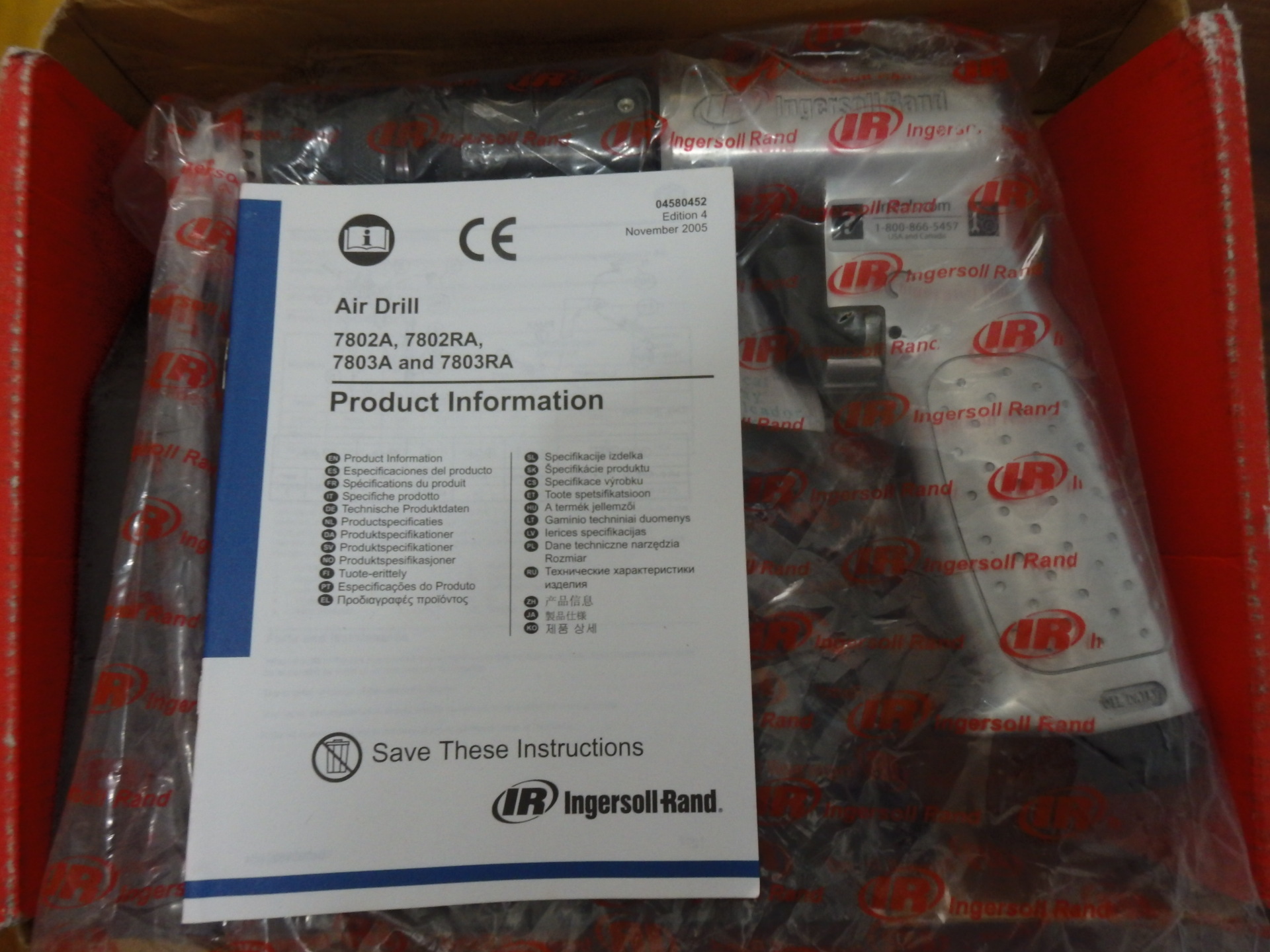 英格索兰气动钻 7803RA 12 