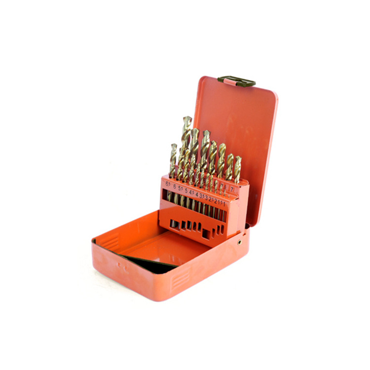 钢盾工具 19件套直柄镀钛高速钢麻花钻组套S133012