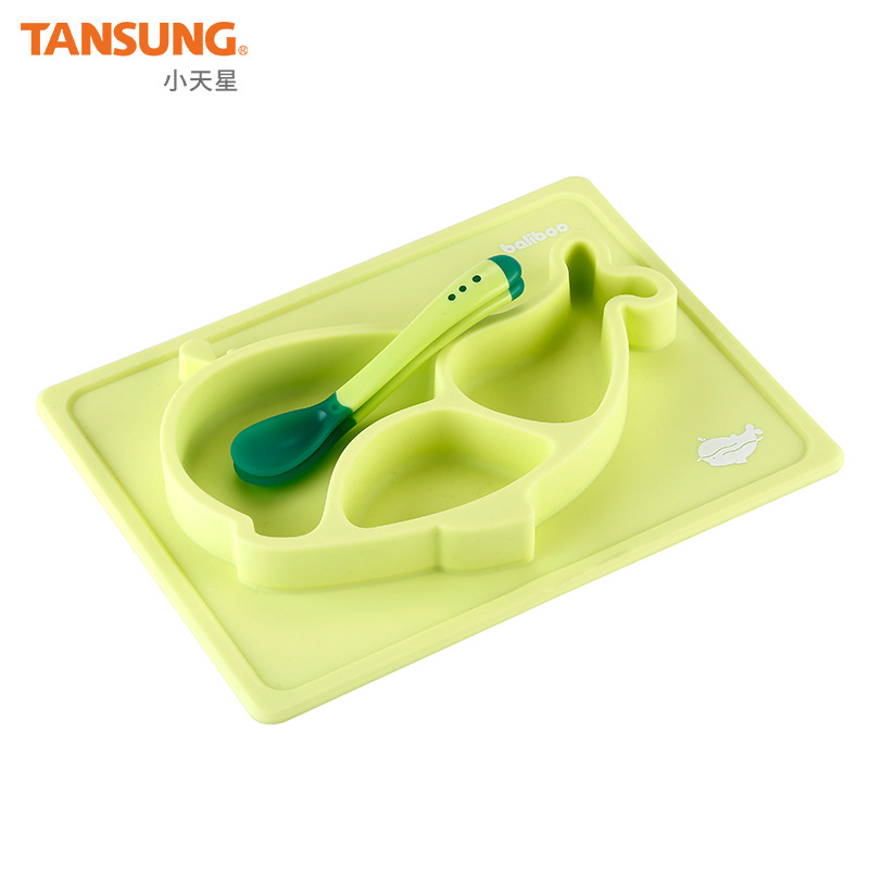 Baby Silicone Lunch Box Dolphin Silicone Lunch Box Cartoon Creative Lunch Box Suction Cup Bowl Lunch Box