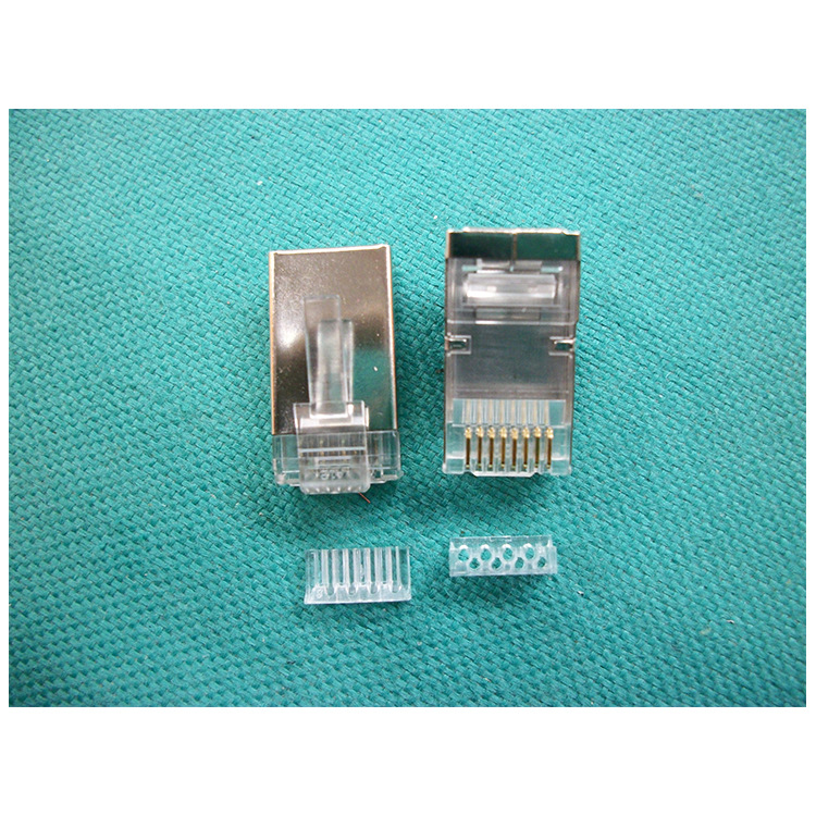 厂家供应RJ45屏蔽水晶头长体 批发供应批发 网络接口 量大优先