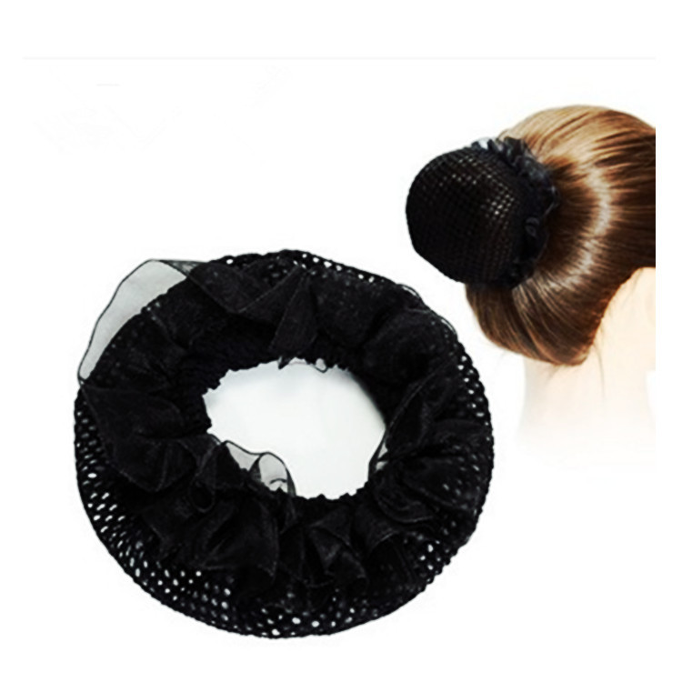Lace Hair Net Ballet Dance Competition Examination Hair Accessories Invisible Net Pocket Cover Ball Head Elastic Hair Cover