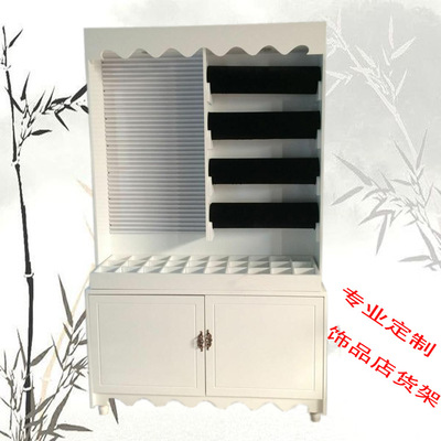 廠家批發直銷飾品店發箍 發繩頭飾貨架超實用木質精品展示櫃