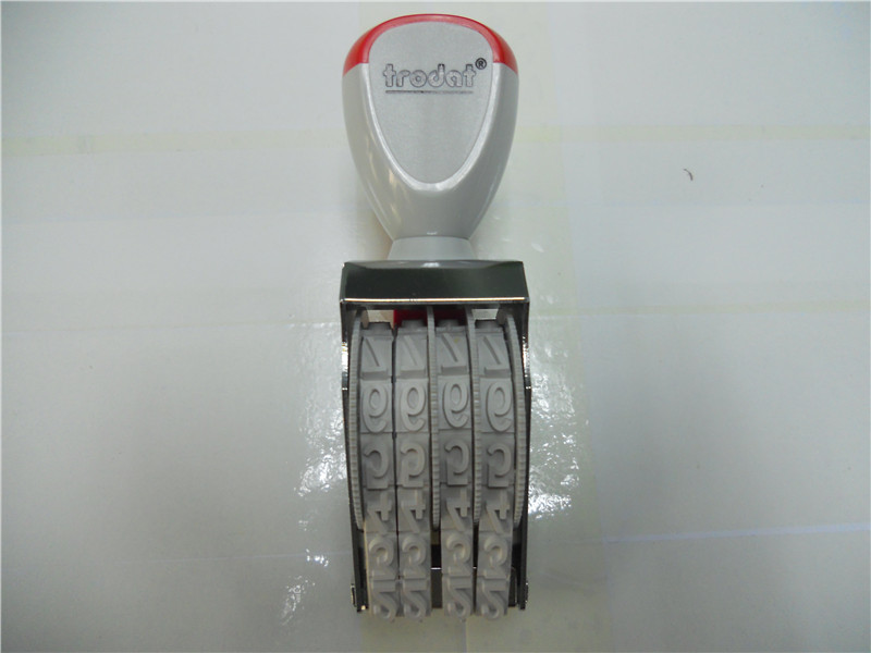 ��Ʒ׿��1594ӡ�� �ָ�9MM 4λ����ӡ�� Trodat �ɵ�ת�������� 